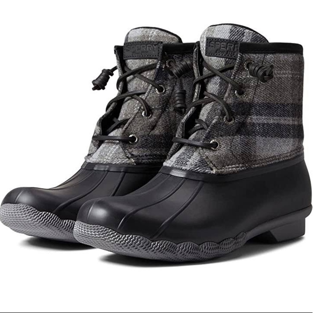Sperry Top Sider Saltwater Plaid Wool Boot